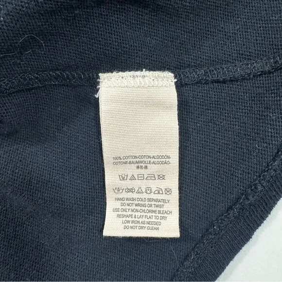 We The Free Starlight Snap Front Henley Shirt Black Long Sleeve - Picture 4 of 7